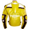 Triumph Classic Yellow Leather Biker Jacket 